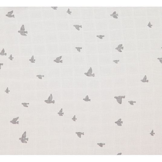 Briljant Baby Mullwindeln 4er Pack 70 x 70 cm - Organic Cotton - Birds - Tornado