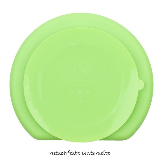 Bumkins Eating learning plate non-slip - Green