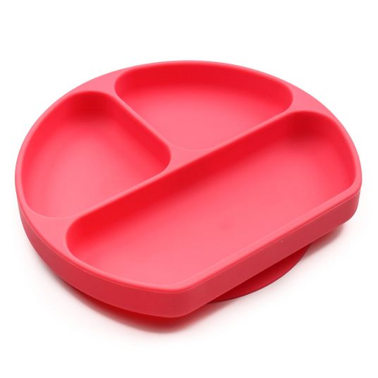 Bumkins Eating learning plate non-slip - Red