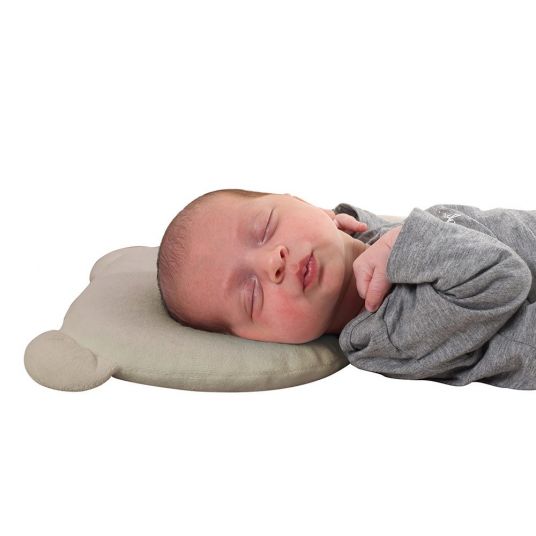 Candide Baby pillow against head deformation Panda - Taupe
