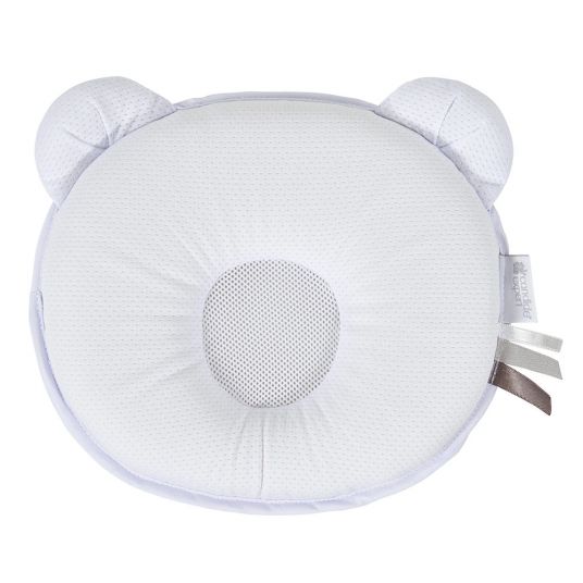 Candide Baby Pillow Against Head Deformation Petit Panda Air Plus - White Light Gray