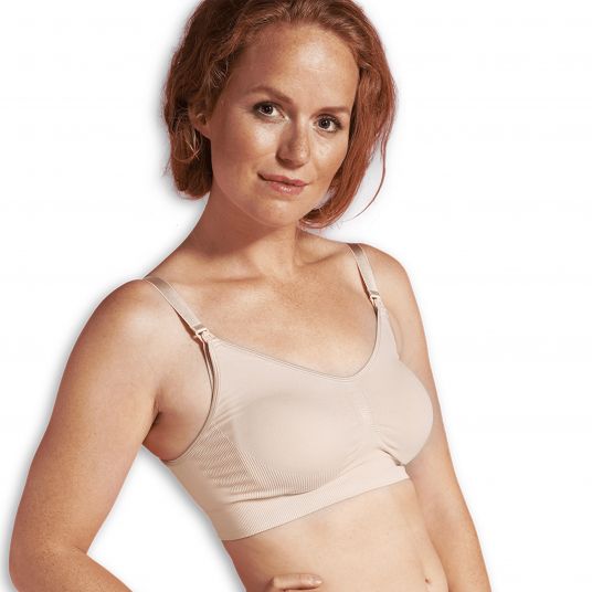 Carriwell Reggiseno per gravidanza e allattamento senza cuciture - Nude - Taglia M