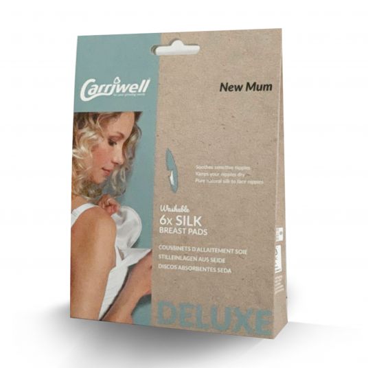 Carriwell Stilleinlagen 6er Pack Seide - Weiß