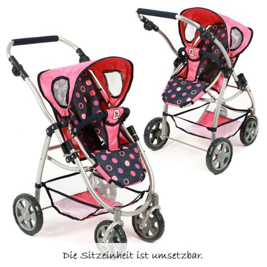 CHIC 2000 Combi doll carriage 2 in 1 Emotion - Corallo