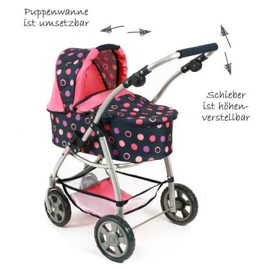 CHIC 2000 Combi doll carriage 2 in 1 Emotion - Corallo