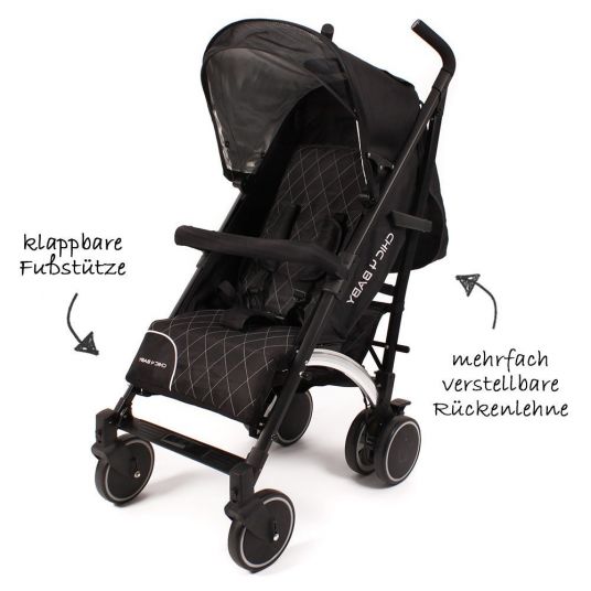 Chic 4 Baby Buggy Luca - Black
