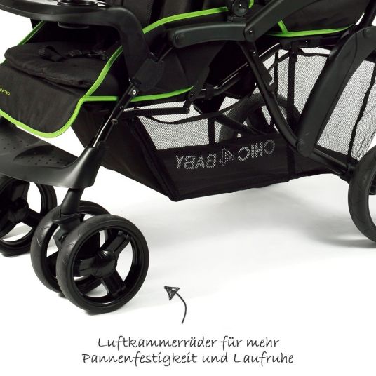 Chic 4 Baby Sibling carriage Doppio - Black Green
