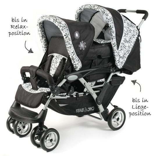 Chic 4 Baby Sibling carriage Duo - Flowers