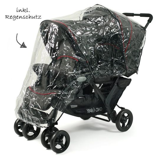 Chic 4 Baby Sibling carriage Duo - Jeans Black