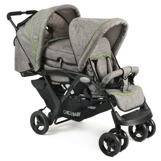 Chic 4 Baby Sibling carriage Duo - Jeans Grey