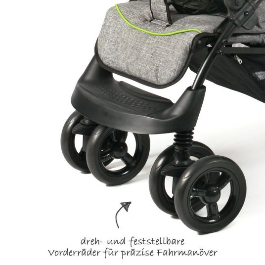 Chic 4 Baby Sibling carriage Duo - Jeans Grey