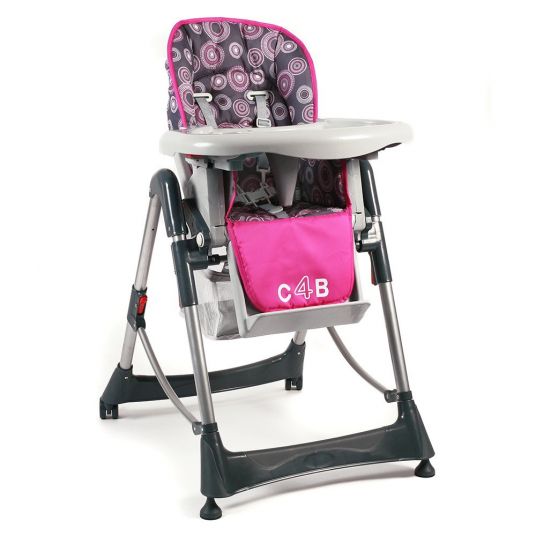 Chic 4 Baby High chair Enjoy - Hot Pink Pearls