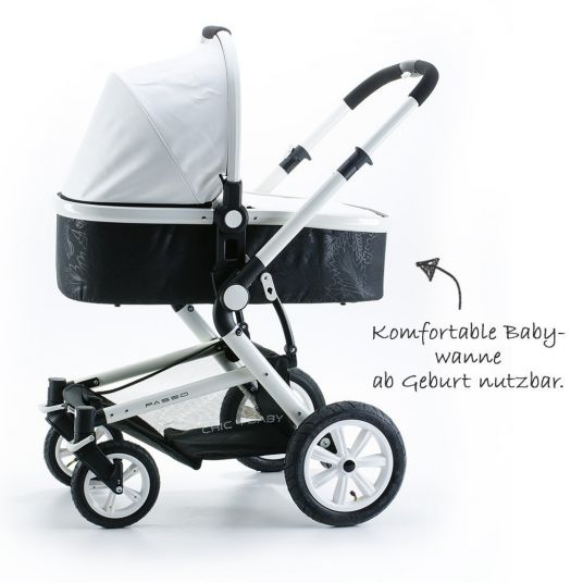 Chic 4 Baby Kombi-Kinderwagen Passo - Bianco