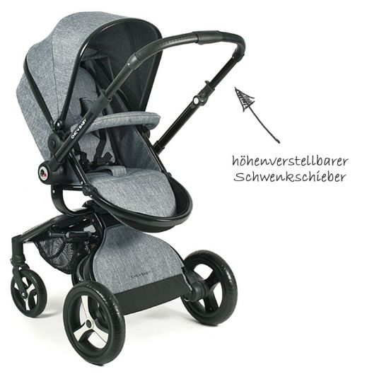 Chic 4 Baby Combi Stroller Platino - Jeans Grey