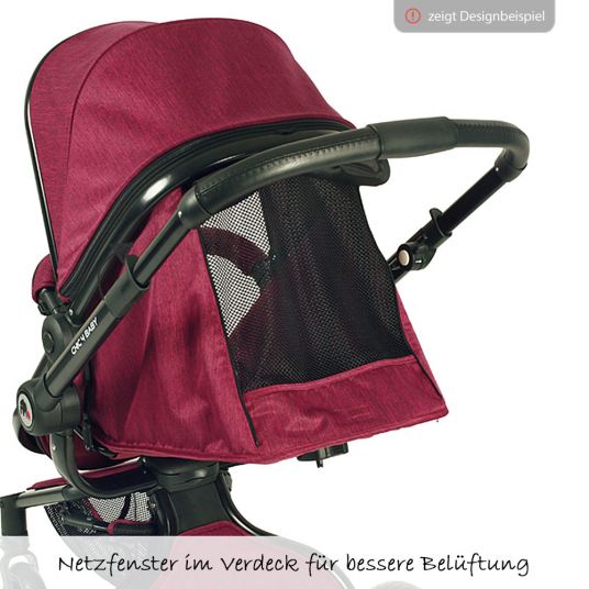 Chic 4 Baby Kombi-Kinderwagen Platino - Jeans Grau