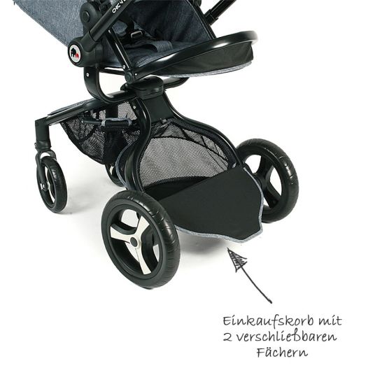 Chic 4 Baby Combi Stroller Platino - Jeans Grey