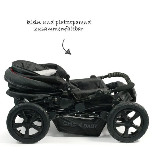Chic 4 Baby Kombi-Kinderwagen Viva - Jeans Black