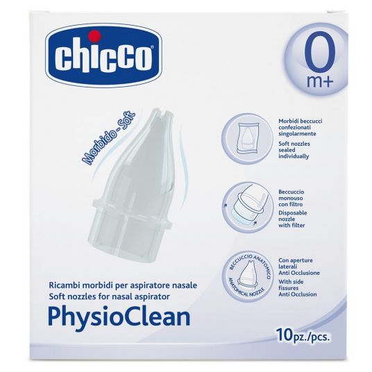 Chicco 10-tlg. Ersatzteil-Set für Nasensauger PhysioClean