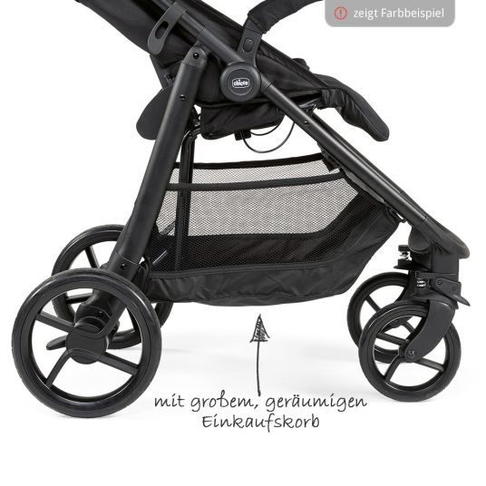 Chicco Buggy & stroller Multiride up to 22 kg loadable, incl. foot cover & rain cover - Deep Blue