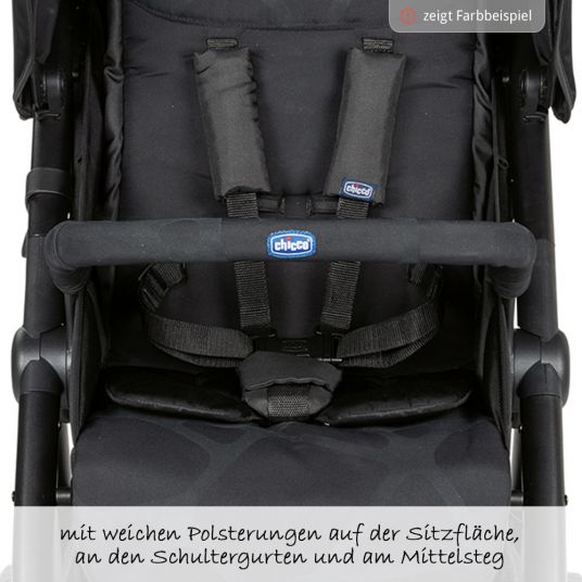 Chicco Buggy & stroller Multiride up to 22 kg loadable, incl. foot cover & rain cover - Grey