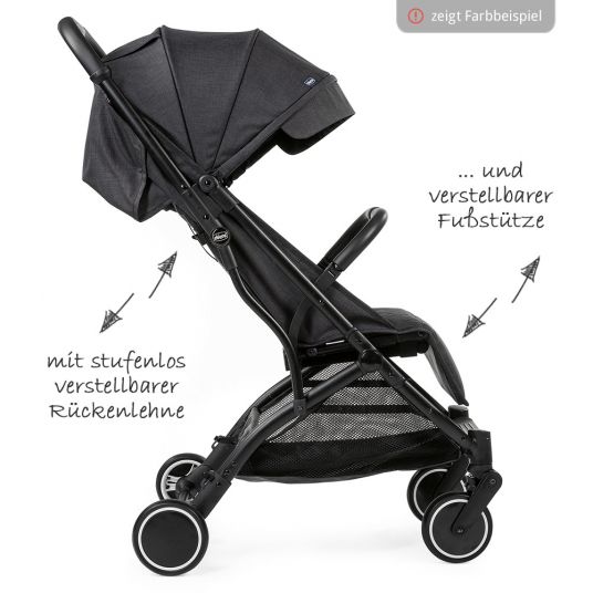 Chicco Buggy Trolleyme with handle incl. rain cover - Light Grey