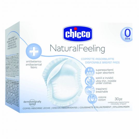 Chicco Einweg-Stilleinlage 60er Pack antibakteriell & ultra saugfähig