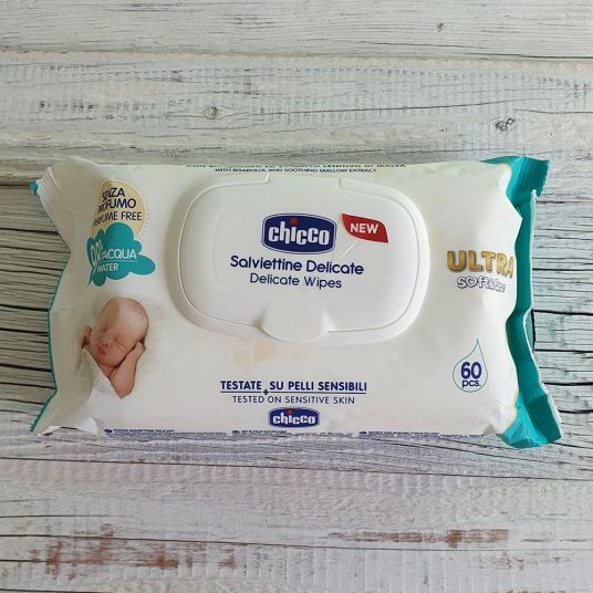 Chicco Wet wipes 60 pack Ultra Soft&Pure