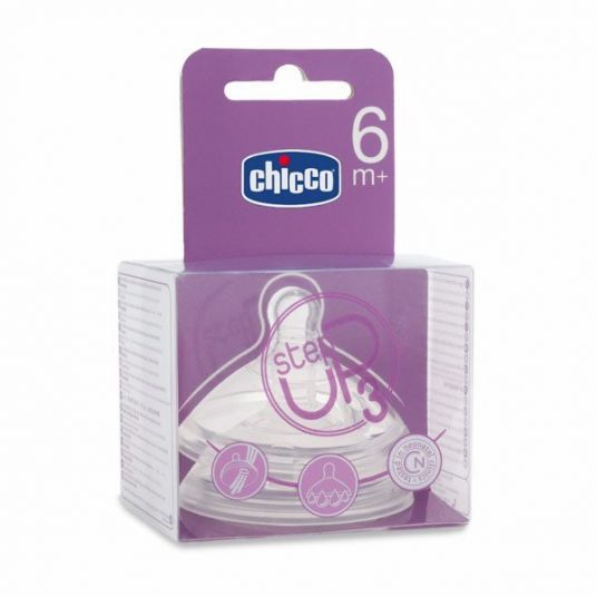 Chicco Bottle teat Step Up 3 - silicone size 2