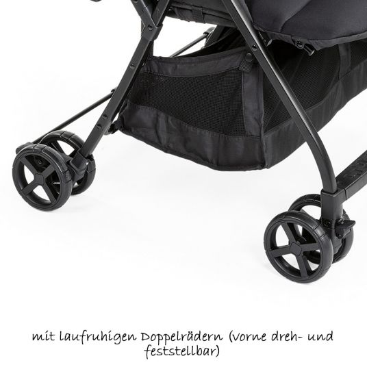 Chicco Sibling buggy & twin buggy Ohlala Twin incl. rain cover - Black Night