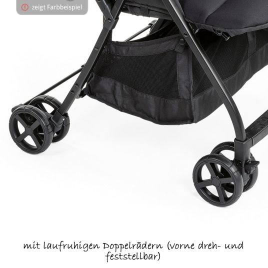 Chicco Sibling buggy & twin buggy Ohlala Twin incl. rain cover - Silver Cat