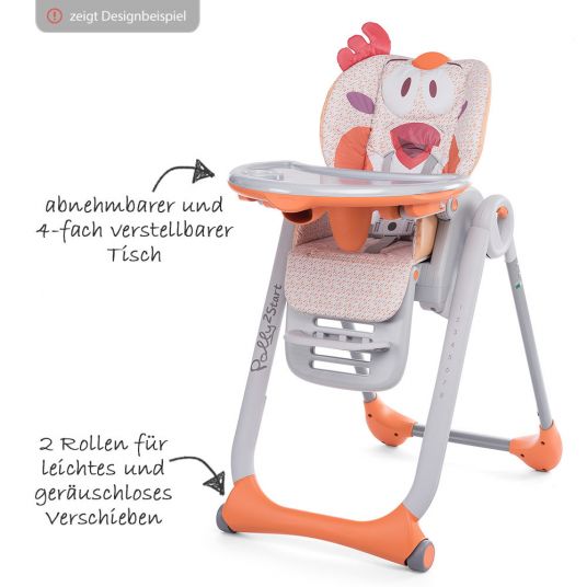 Chicco High chair Polly 2 Start - Baby Elephant