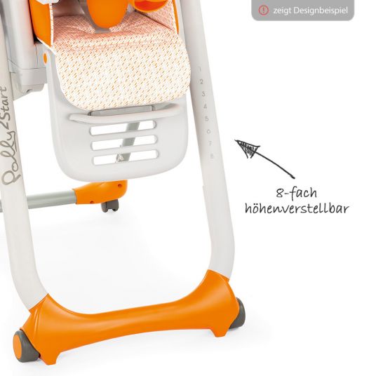 Chicco High chair Polly 2 Start with 4 castors - Dune