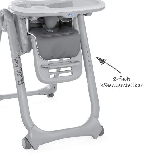 Chicco High Chair Polly Magic Relax - Anthracite