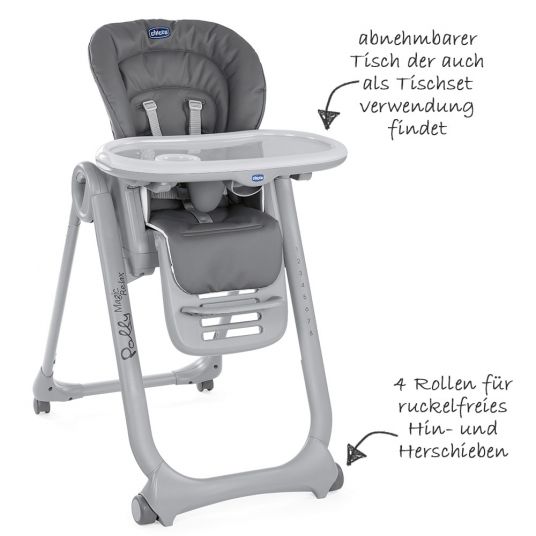 Chicco High Chair Polly Magic Relax - Anthracite