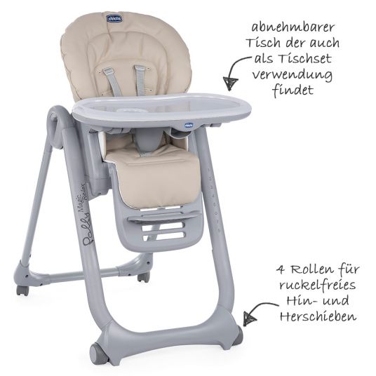 Chicco High Chair Polly Magic Relax - Beige