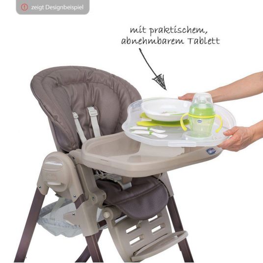 Chicco High chair and baby lounger Polly Magic Relax - Antiguan Sky