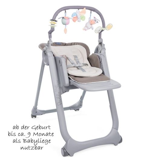 Chicco Hochstuhl und Babyliege Polly Magic Relax - Cocoa
