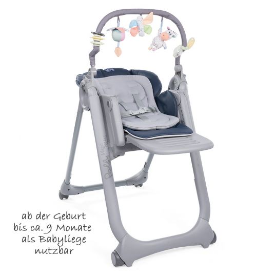 Chicco Hochstuhl und Babyliege Polly Magic Relax - India Ink
