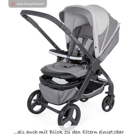Chicco Duo Stylego Up Crossover Stroller - Jet Black