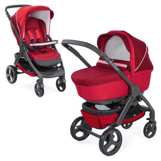 Chicco Duo Stylego Up Crossover Stroller - Red Passion