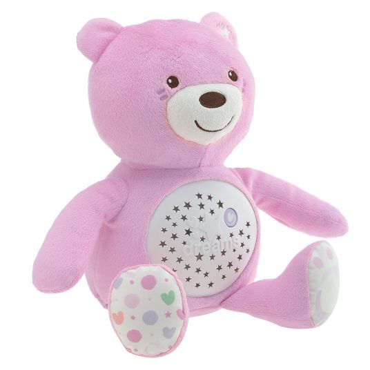Chicco Kuscheltier mit Nachtlicht Baby Bär - Rosa