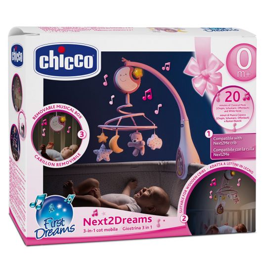 Chicco Musik-Mobile Next2Dreams - Rosa