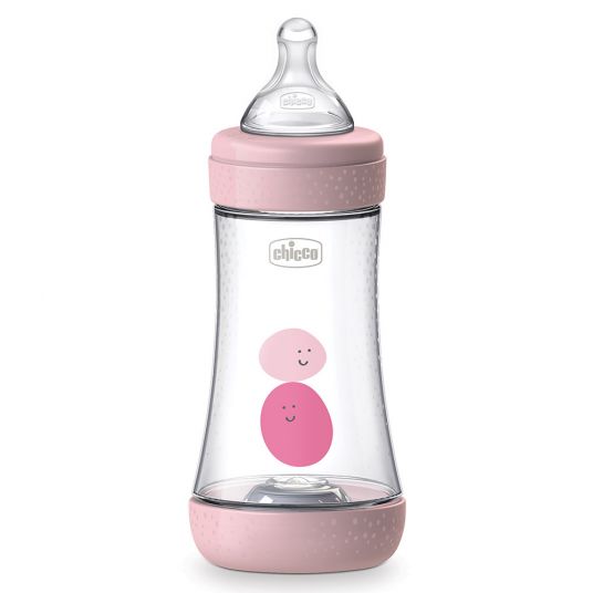 Chicco PP bottle Perfect5 Anti-Colic 240 ml - Silicone Gr.2 - Pink