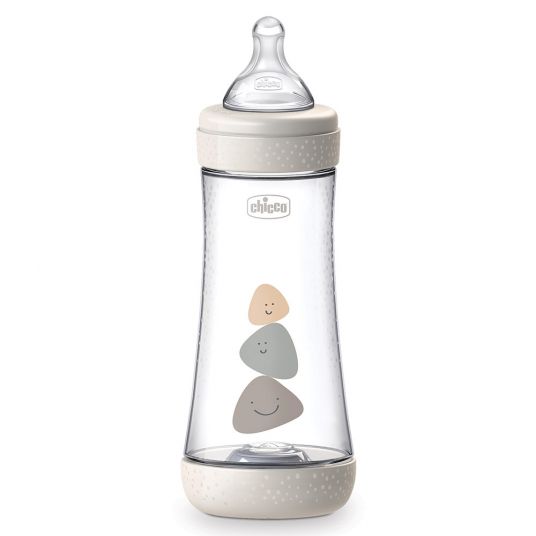 Chicco PP bottle Perfect5 Anti-Colic 300 ml - Silicone Gr.3 - Grey