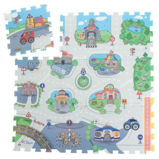 Chicco Tappeto puzzle City 9 pezzi