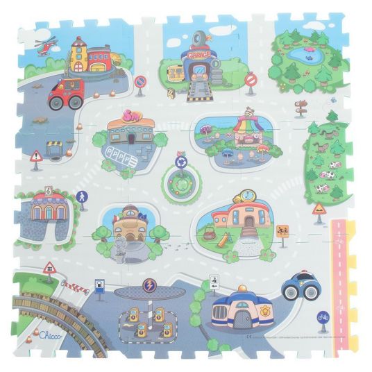 Chicco Tappeto puzzle City 9 pezzi