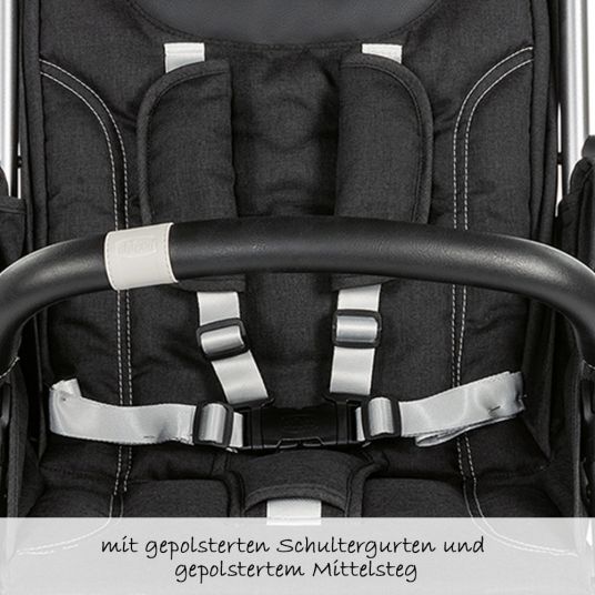 Chicco Stroller Goody loadable up to 22 kg with self-closing mechanism incl. rain cover - Graphite