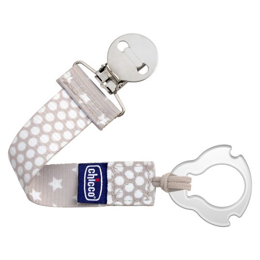 Chicco Pacifier Band Fashion Clip - Grey