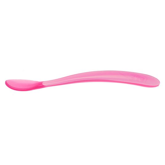 Chicco Silicone Feeding Spoon 2 Pack Long - Rose Pink