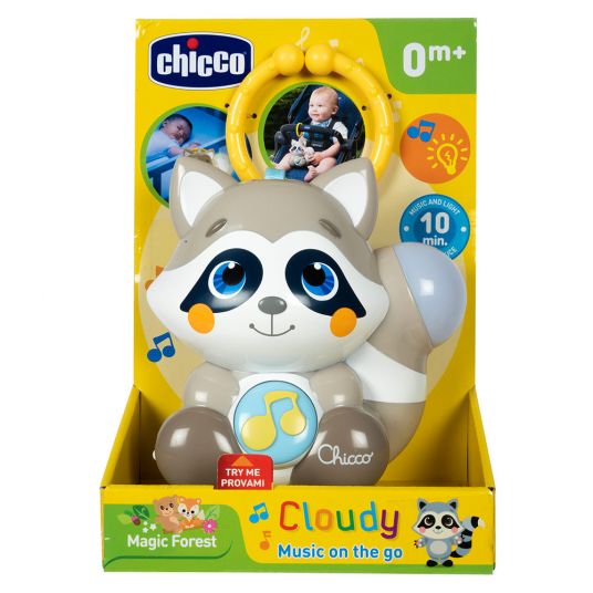 Chicco Music box with night light Smoky the raccoon